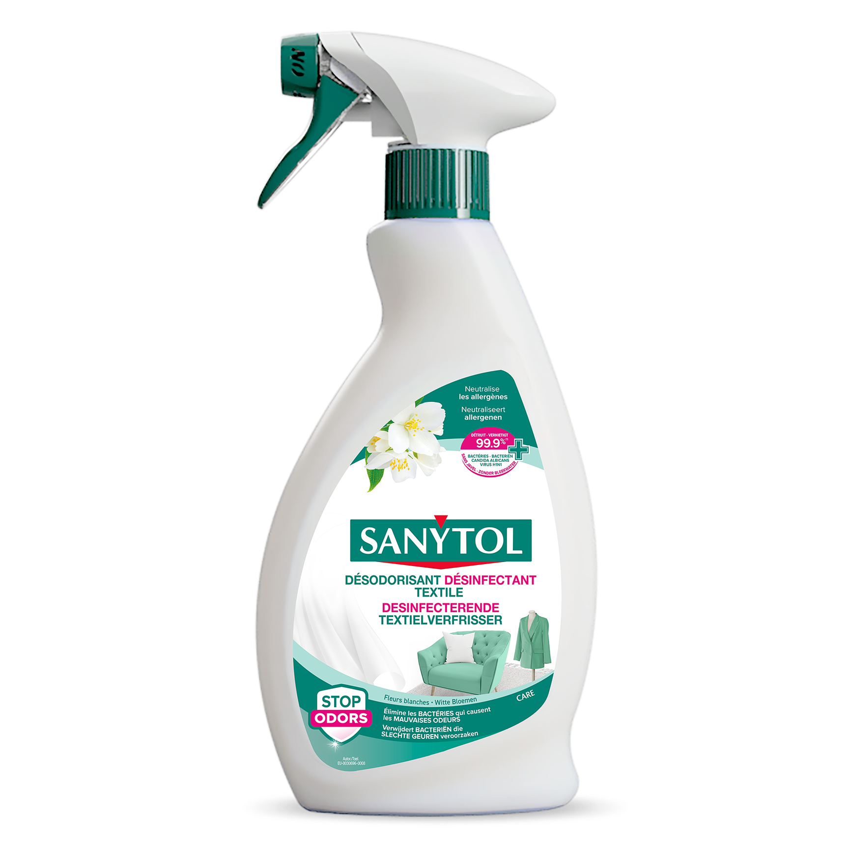 5831633106 SANYTOL DEO TEXTILE Care 500ML BE 3D (web)